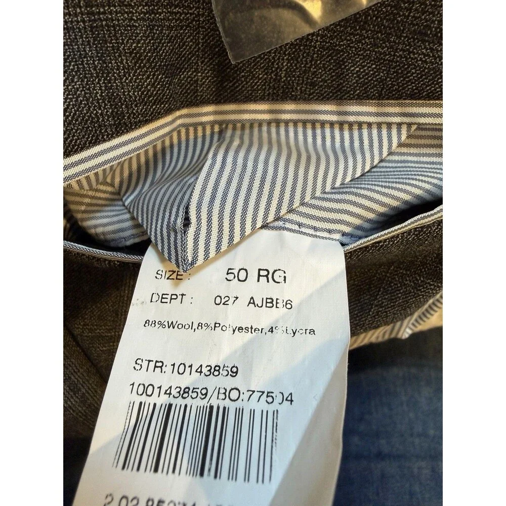 Brooks Brothers Explorer 50R Gray Plaid Wool Blend Sport Coat Regent Fit